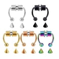 thumbnail image 2 of Visland Women/Men Fake Nose Ring, Non-Piercing Fashion Magnetic septum Clip for Party and Daily 2PCS, 2 of 8