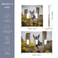 thumbnail image 3 of Dailycode Light Switch Plate Covers 2 Gang Wall Plate Plastics Outlet Covers for Kitchen Home Office Decor Donkey with Chrysanthemum Flower, 3 of 8
