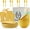Yellow, variant on Homienly 20-Piece Wheat Straw Dinnerware Set, Plates, Bowls, Cups & Flatware, Service for 4, Microwave & Dishwasher Safe, Yellow