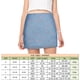thumbnail image 2 of Falda casual estampada Falda mini de cintura alta Faldas cortas para mujer (Azul S) FLhrweasw Para estrenar, 2 of 9