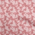 thumbnail image 1 of oneOone Velvet Medium Pink Fabric Floral Botanical Craft Projects Decor Fabric Printed By The Yard 58 Inch Wide, 1 of 4