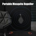 thumbnail image 5 of Repelente de mosquitos ultrasónico portátil Repelente de mosquitos ultrasónico Matamosquitos electrónico Carga USB, conveniente y portátil para repeler mosquitos antiinsectos (negro), 5 of 5