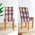 thumbnail image 3 of Yayeee 2 Pack Dining Chair Covers Stretch Parson Chairs Slipcovers Seat Protector, Purple Jam, 3 of 6
