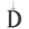 thumbnail image 1 of Capital D Designer Alphabetical 925 Sterling Silver Pendant Jewelry, 1 of 2