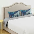 thumbnail image 3 of Yayeee Pillowcase Queen Size Set of 2 Satin Wrinkle Resistant Pillow Case, Blue Planet, 3 of 7