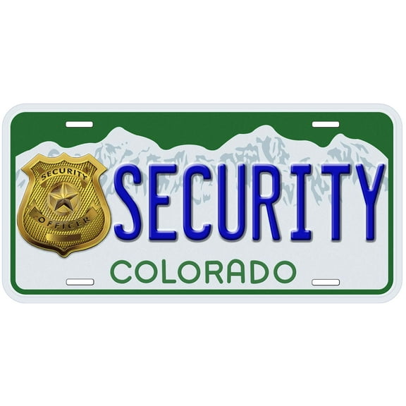 Colorado Security Novelty Car Auto License Plate