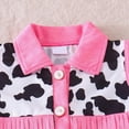 thumbnail image 5 of mgoYE Toddler Girl Western Outfit Baby Cowgirl Clothes Ruffle Cow Print Shirt Button Tops Tassel Shorts Outfits(White,3-4 Years), 5 of 9