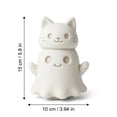thumbnail image 2 of Halloween Decorations 5.9" Resin Ghost Cat Figurine, Holiday Party Decor Tabletop Centerpiece, Cute Indoor Home Ornament for Living Room Fireplace Display, Halloween Decor Indoor Tabletop, 2 of 6