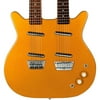 Danelectro 12/6 Doubleneck Semi-Hollow Electric Guitar with Gig Bag Gold Top