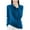 Blue, variant on GigrtiJin Women's Sweater Top Long Sleeved Round Neck Solid Color Knitted Sweater Casual Comfy Pullover Blouse