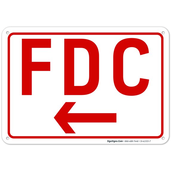 FDC Left Arrow Sign,