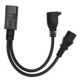 thumbnail image 3 of Power Cords, 1 In 2 Out C14 Male To C13 Nema 5-15R Female Power Cord  For Digital Cameras, 3 of 8