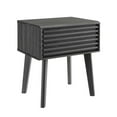 thumbnail image 1 of Modway Render Modern Wood and Particleboard End Table in Charcoal, 1 of 9