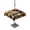 Burnt Orange, variant on Outdoor Tablecloth with Umbrella Hole, Black African Women Spillproof Waterproof Outdoor Table Cover, Boho Brown Elephant Giraffe Ethnic Patio Tablecloths for Party/Garden/Picnic, Round 54 inch