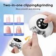 thumbnail image 2 of Electric Nail Clippers 360 Rotating Automatic Trimmer Adult Baby Toe Scissors Pedicure Finger Nail Manicure, 2 of 5