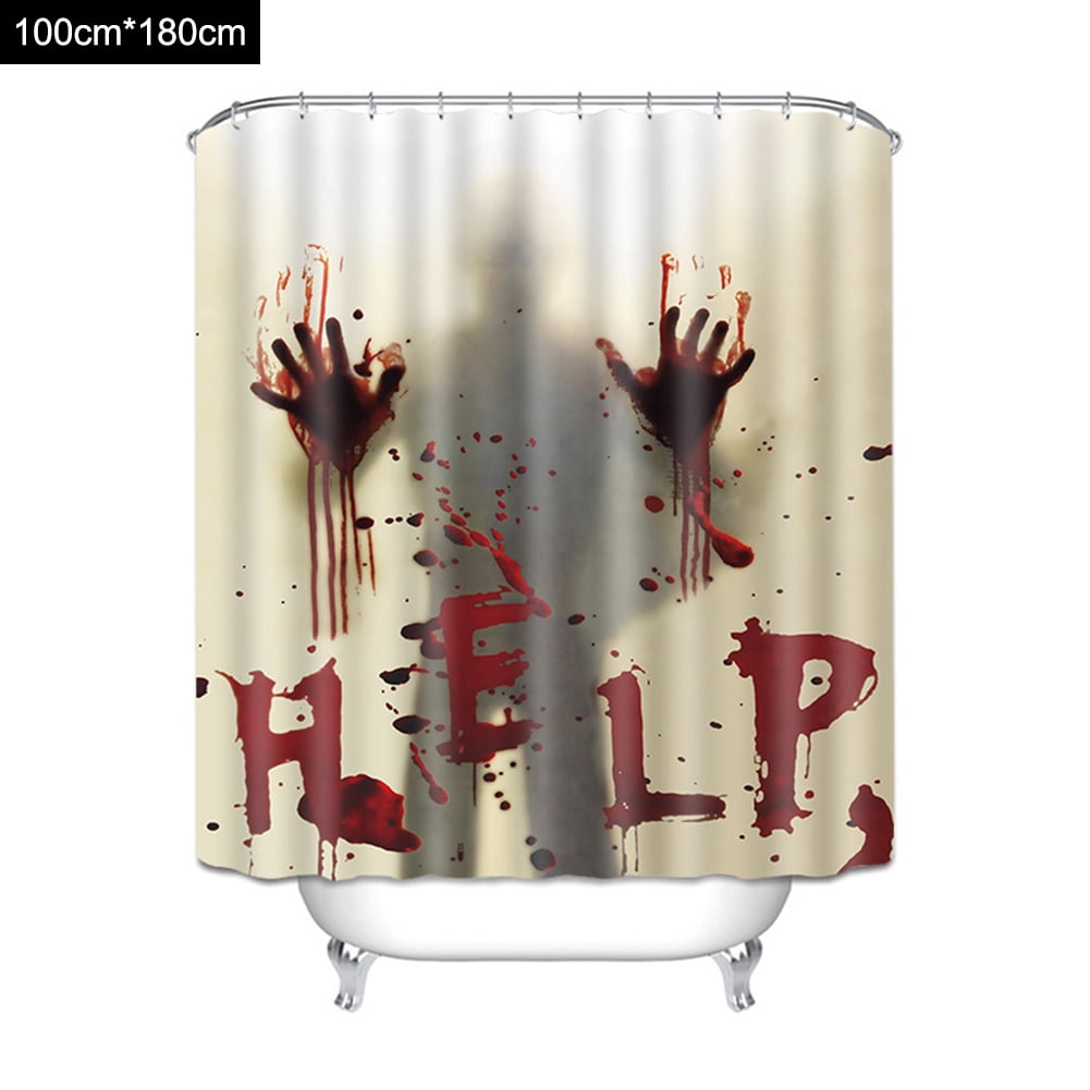 3D Pattern Fabric Shower Curtains Bathroom Washroom With Free Hooks 180cm*180cm