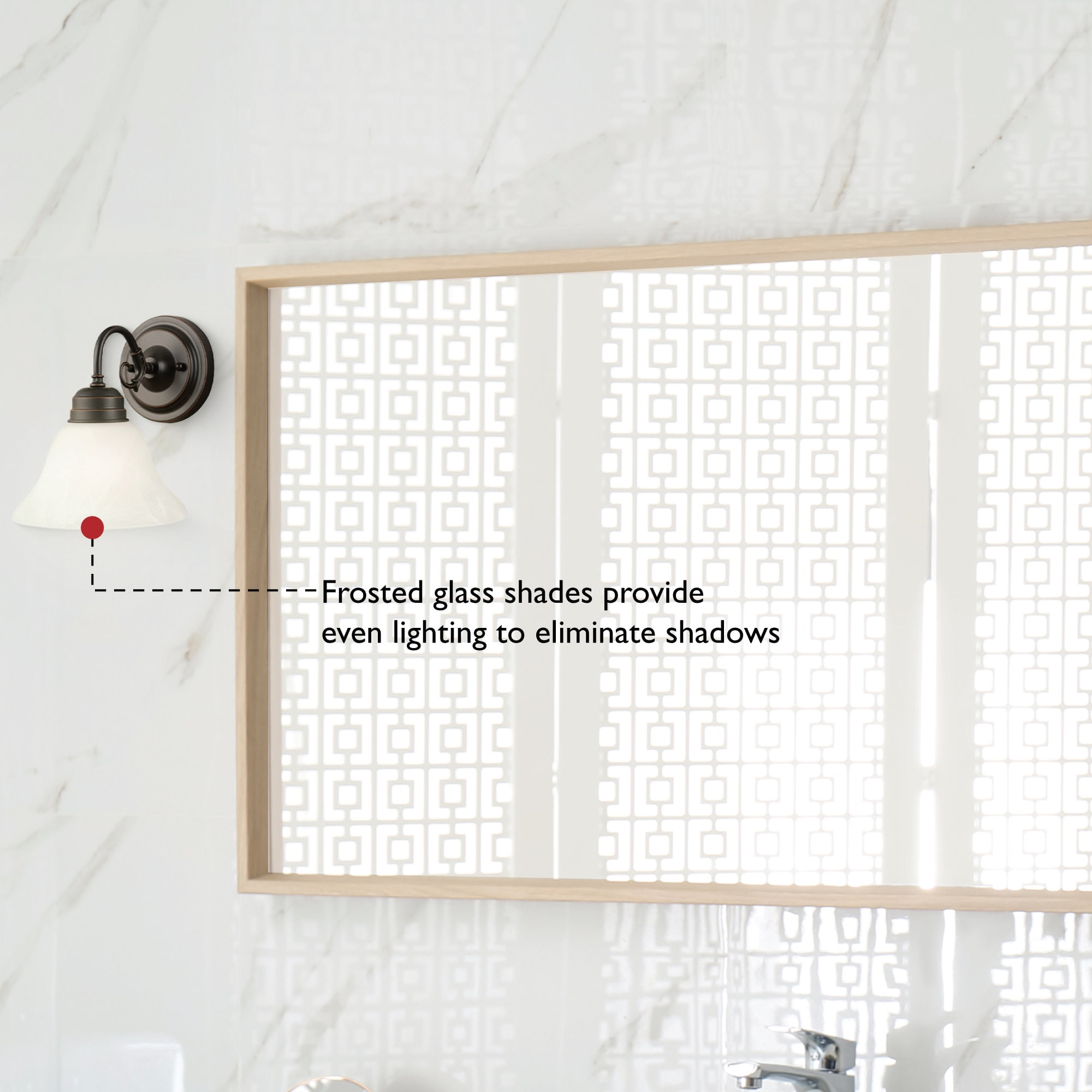 Design House Millbridge 1-Light Dimmable Wall or Vanity Light, Oil Rubbed Bronze