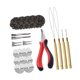 thumbnail image 3 of Kit de herramientas para extensiones de cabello con 500 anillos de silicona para peluquería. Color 4, 3 of 9
