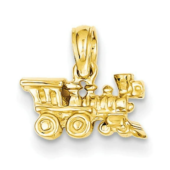 FJC Finejewelers 14k Yellow Gold 3d Locomotive Charm