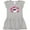 AC-Heather Grey, variant on Inktastic Girl Pirate Skull Valentine Girls Baby Dress