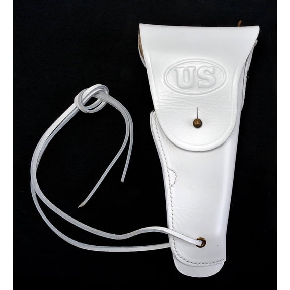 World War Supply M1916 Colt 1911 .45 Hip Holster, White Leather