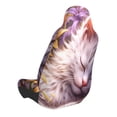 thumbnail image 4 of Lsque Warm Sunflower Sleeping Cat Pattern Car Seat Covers for Front Seats , Waterproof Seat Covers for Cars, Sporty Front Seat Covers,Car Seat Cover Protector Front Seats, 4 of 5