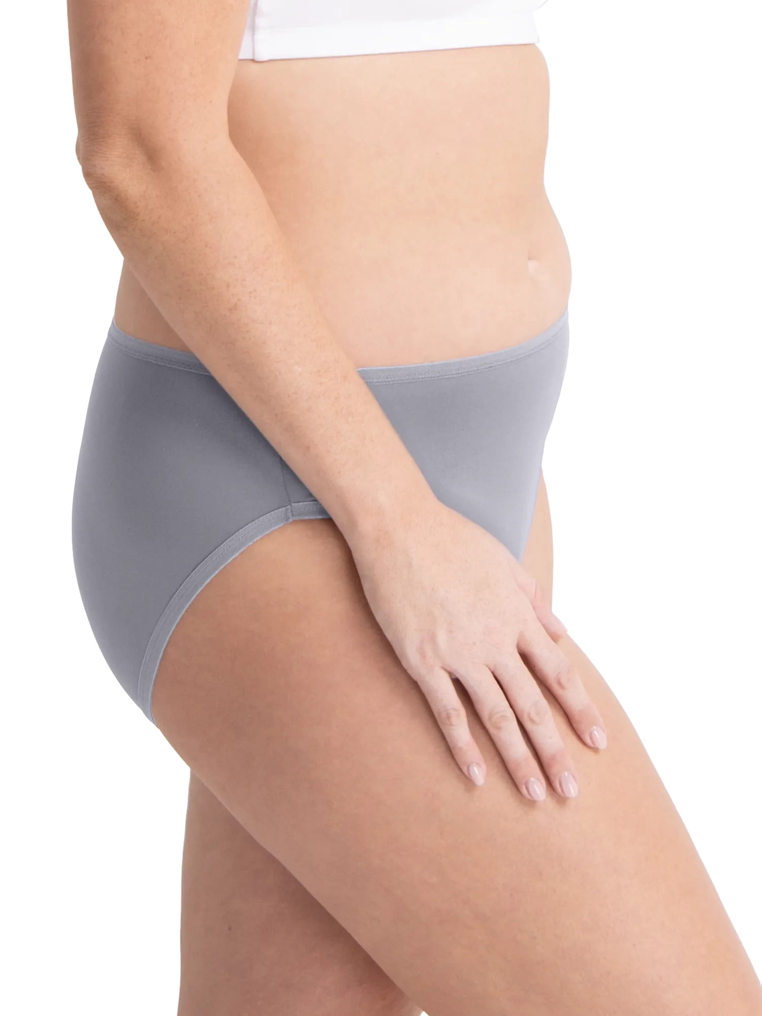 Fruit of the Loom Women's Microfiber Underwear, Smooth No Panty Lines, 6-Pack, Sizes S-3XL