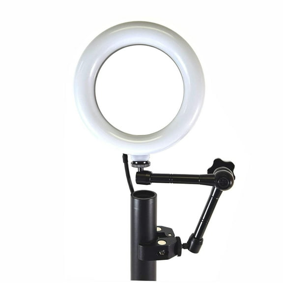 ALLCAST 6" Ring Light with Adjustable Arm Pole Clamp