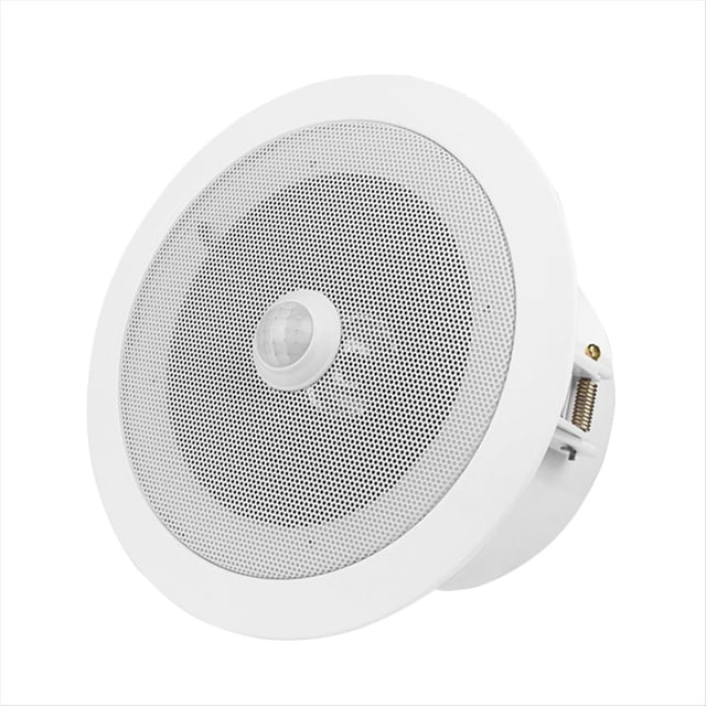 Overhead Motion Activated Audio Player PIR Triggered Ceiling Speaker Music Player with Built-in MP3 Player.