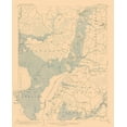 thumbnail image 2 of USGS 15x18 Gold Ornate Wood Framed with Double Matting Museum Art Print Titled - Nanticoke Maryland Quad - USGS 1903, 2 of 4