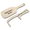 thumbnail image 2 of 2 peines divertidos de regalo para hombres calvos, regalo para la pérdida del cabello, cepillo de madera divertido para peinar sin pelo y peine sin dientes, juego de regalo, 2 of 8