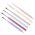 thumbnail image 1 of Guardurnaity Paquete de 6 bolígrafos para manicura, cepillo reutilizable para el cuidado de las uñas, herramientas profesionales para pintar uñas Juegos de manicura, 1 of 6