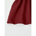 thumbnail image 5 of Mikrdoo Kid Girls Clothes 8Y,9Y,10Y,11Y,12Y Girls Straps Off Shoulder Crop Tops and Pants Set 2Pcs Spring Fall Outfits Burgundy, 5 of 6