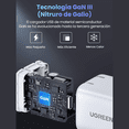 thumbnail image 3 of Cargador Mini de 30W Ugreen serie Nexode 1 USB-C de Carga Rápida Color Blanco, 3 of 7