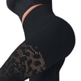 thumbnail image 2 of High Waisted Workout Leggings Women's Seamless Yoga Leggings with Cutout Mesh Stretchy High Waisted Active Pants Black L, 2 of 3