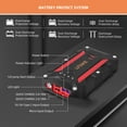 thumbnail image 4 of DSstyles Portable Jump Starter Battery Pack, 12V 1500 Amp Motorcycle Car Emergency Battery Booster Pack, Up to 8L Gas and 6L Diesel Engines, 16000mAh Powerbank Charger, QC 3.0, LED Light, Waterproof, 4 of 7