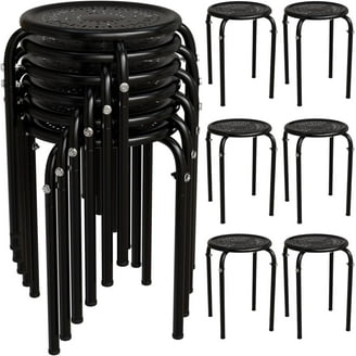 Free Shipping! Alden Design 5PCS 18in Stackable Metal Stools with