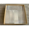 thumbnail image 1 of 1/2 Lb Box Selenite Sticks Collection, 2.5" Natural Crystal Cleansing Wand Blade, 1 of 3