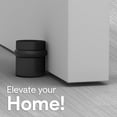 thumbnail image 3 of Mega Handles Round Floor Door Stopper | Heavy-Duty Steel Door Stop with Wall & Furniture Protection | Floor Mounted Matte Black 1.5" (1 Pack), 3 of 4