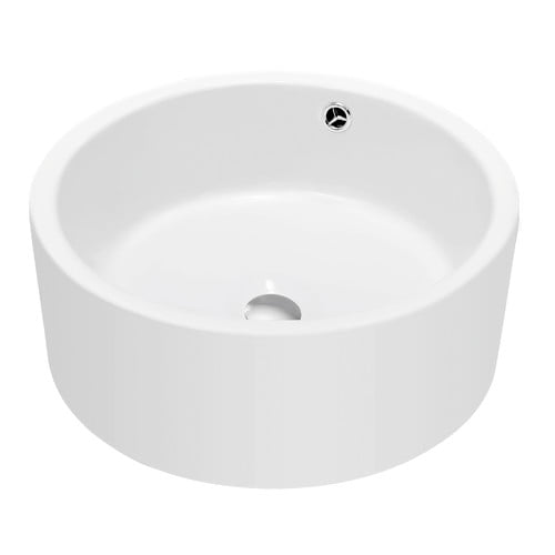 Dawn Usa Ceramic Circular Vessel Bathroom Sink With Overflow Walmart Com Walmart Com