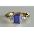 thumbnail image 2 of HeartsAndYou 2ct Natural Sapphire & Diamond Engagement Ring Solitaire 14k SOLID Yellow Gold, 2 of 9