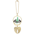thumbnail image 1 of Rock Roll High Notes Intense Car Keychain Angel Wing Pendant, 1 of 4