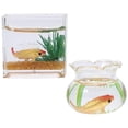 thumbnail image 3 of Miangastore 2Pcs Wear-resistant Miniature Fish Tanks Desktop Fish Tank Models Glass and Plastic Doll Fish Bowls Decors, 3 of 9