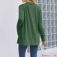 thumbnail image 4 of VISALY Long Cardigans Trendy Cardigan Lightweight Cardigans Long Sleeve Thin Cardigans Open Front Cardigan Fall Fashion Cardigan Lounge Cardigans Plus Size Cardigan Lightweight Blackish Green 4Xl, 4 of 7
