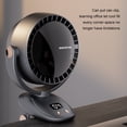 thumbnail image 3 of Injueey Ventilador portátil recargable con funcionamiento inalámbrico para actividades al aire libre, ventilador USB portátil, ventilador Electrodomésticos Gris oscuro, 3 of 3