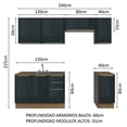 thumbnail image 2 of Cocina Integral Modular Madesa 240cm con Acessorios MN, 2 of 6