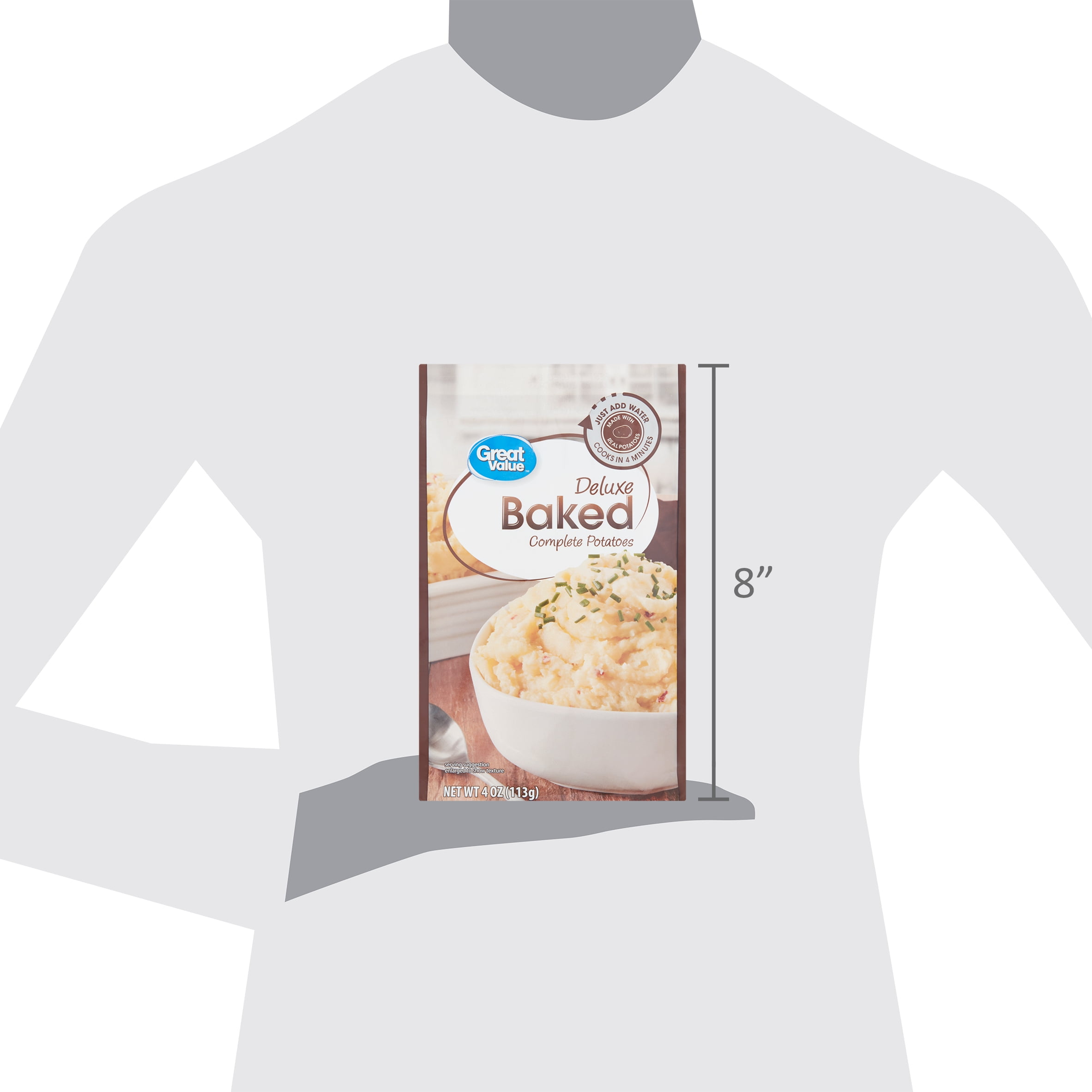 Great Value Deluxe Baked Complete Potatoes, 4 oz