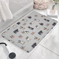 thumbnail image 3 of Boston Terrier Flannel Non Slip Door Rugs,Washable Door Mats Indoor,Decorative Door Mats,Dirt-Resistant and Absorbent Doormat for Entrance,Bedroom,Kitchen,Bathroom,23.5x16in(60x40cm), 3 of 5