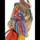 thumbnail image 2 of Suéter de Larga para Mujer, Otoño, Color Block, Cuello Redondo, Tejido, Tops Casuales de Moda. Color S, 2 of 6
