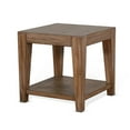 thumbnail image 4 of Yael Side End Table- Tapered Legs- 24 Inch Square Top- Light Brown, 4 of 5